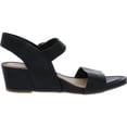 thumbnail image 2 of Sandalias de Cuña de Cuero Negro para Mujer Söfft Vaya Talla 9, 2 of 5
