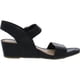 thumbnail image 2 of Sandalias de Cuña de Cuero Negro para Mujer Söfft Vaya Talla 9, 2 of 5