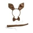 thumbnail image 3 of AMLESO Bandeau Oreilles de Lapin Ensemble Nœud Papillon Confortable pour Adultes, 3 of 8