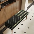 thumbnail image 3 of Whosucclay Forest Camo American Flag Print Bench Covers Stretch Spandex Upholstered Bench Slipcover, 4th of July Removable Washable Benches Protectors for Living Room, Bedroom, Dining Room, Kitchen, 3 of 7