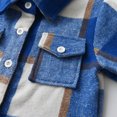 thumbnail image 6 of lnmuld Toddler Boys & Girls Plaid Button Down Shirt | Unisex Long Sleeve Lapel Collar Top | School Uniform & Casual Wear Size:6-12 Months, 6 of 9