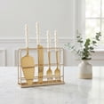 thumbnail image 5 of Unique Bargains Heat-Resistant Cooking Utensils Home Spatula Set Gold 4Pcs, 5 of 5