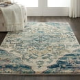 thumbnail image 5 of Nourison Fusion Oushak Center Medallion Cream/Blue Area Rug, 5 of 8