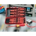 thumbnail image 2 of Felo E-Smart Insulated Screwdrivers Set with 12 Interchangeable Blades and 2-Component Handle, 2 of 3