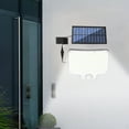 thumbnail image 5 of Sensor de luz solar de pared para exteriores | Lámpara exterior LED LED con energía solar IP44 a prueba de lluvia | Arriba abajo Bañador de pared moderno | Blanco o negro | 8W 300 lúmenes | Para, 5 of 5