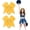 Default, variant on Red  Large 8 Inch Hair Bows for Girls - Cheerleading, Cheerleaders, Softball Ponytail Holders, Scrunchies, and Hair Ties with Bows, 2 Pack