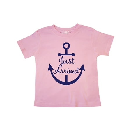 

Inktastic Just Arrived nautical anchor Gift Toddler Boy or Toddler Girl T-Shirt