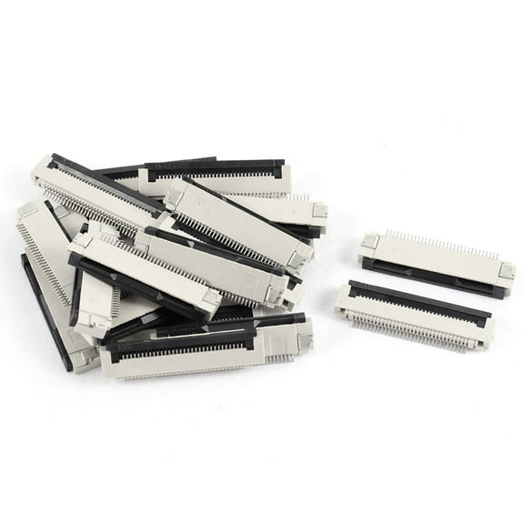 Unique Bargains 20Pcs Clamshell Type Bottom Port 32Pin 0.5mm Pitch FFC FPC Sockets Connector