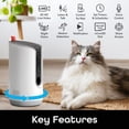 thumbnail image 2 of Dispensador de Golosinas para Mascotas Geeni Treat Cam Pro 0.5L WiFi 2K, 2 of 9