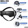 thumbnail image 2 of UOSIA Small Dog Goggles with Helmet Adjustable Dog Sungalsses and Pet Helmet Set,S,Black, 2 of 5