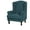 Dark teal blue, variant on Transform Your Living Space with Our 2-Piece Soft Wingback Chair Slipcover