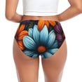 thumbnail image 3 of Womens Underwear - Colorful Blooming Flowers No Show Seamless Underwear for Women, Stretch Women's Panties, Hipster Soft Comfort Ladies Panties Bikini Underwear Briefs, 3 of 6