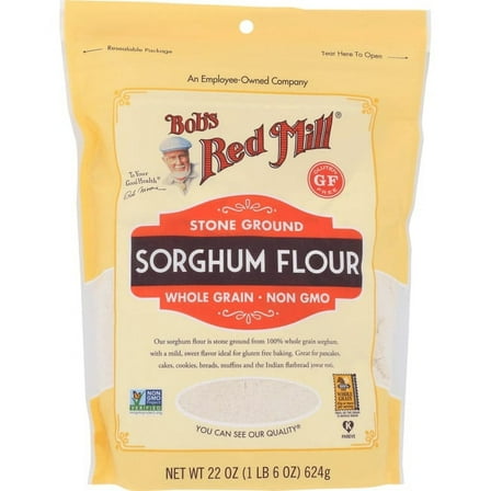 Bob's Red Mill Gluten Free Sweet White Sorghum Flour 22oz (2 Pack)