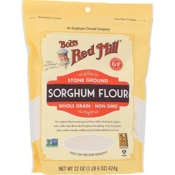 Bob's Red Mill Gluten Free Sweet White Sorghum Flour 22oz (2 Pack)