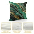 thumbnail image 4 of Fenyluxe Green Black Gold Decorative Square Throw Pillow Covers Short Plush Sofa Couch Home Decoration Pillowcase Aesthetic Style 1PC 22x22in, 4 of 5