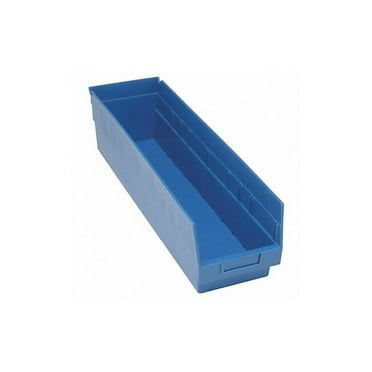 Quantum Storage Systems Shelf Bin,Blue,Polypropylene,8 in QSB806BL