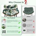 thumbnail image 6 of Eurhowing 4" Thick Egg Chair Cushion Replacement, Waterproof & Non-Slip Outdoor Patio Swing Chair Cushions, High-Density Soft Hanging Basket Seat Cushion, Hawaiian, 6 of 9