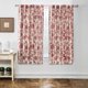 thumbnail image 1 of Cortinas DriftAway Freda con estampado floral de lino rojo, 160 x 160 cm, 2 paneles, 1 of 9