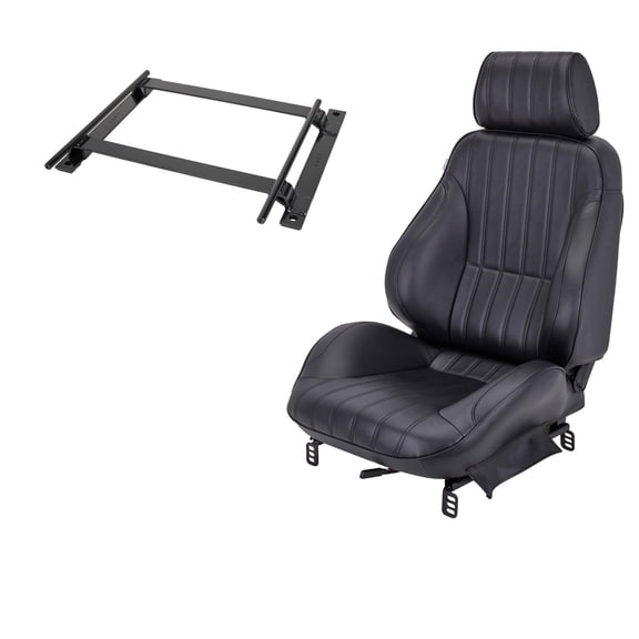 Procar 80-1000-51L Rally Series Seat, Driver w/Frame, Slider & Mount