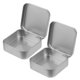 thumbnail image 3 of 2 lindas cajas de almacenamiento pequeñas, contenedores de lata de metal sellados para joyas, dulces y artículos diversos, caja de metal portátil con tapa para el hogar y el dormitorio., 3 of 6