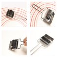 thumbnail image 4 of Oleegame 2PC Vegetable Peeler Stainless Steel Maker Stainless For Kitchen Cooking Roller Tool Cut Tools Noodle Steel Dough Lattice Kitchen，Dining & Bar Silver, 4 of 8
