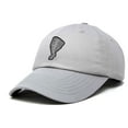 thumbnail image 4 of DALIX Unstoppable Like A Tornado Hat Womens Embroidered Baseball Cap in Gray, 4 of 5