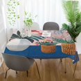 thumbnail image 3 of Yayeee Tablecloths 60" x 90" Rectangle Wrinkle Resistant Party Table Cover, Flowers and Leaves, 3 of 8