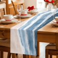 thumbnail image 5 of Summer Ocean Table Runner 72 Inches, Coastal Sea Waves Beach Ombre Blue Bed Runner Dresser Scarves Tabletop for Indoor Outdoor Parties/Ceremony/Banquet, 18" x 72", 5 of 9
