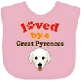 thumbnail image 3 of Inktastic Great Pyrenees Dog Boys or Girls Baby Bib, 3 of 4