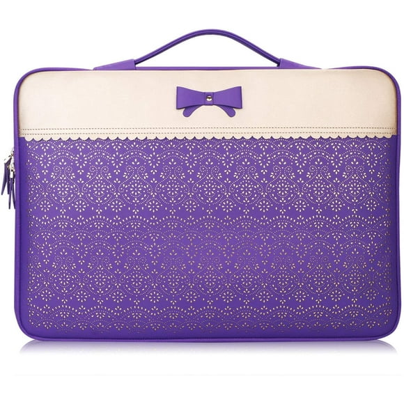 12-13 Inch Water Resistant Laptop Sleeve Case for Surface Book MacBook Pro, Briefcase Bag fits All 12"-13" Lenovo Toshiba HP ASUS Acer Chromebook Notebook Ultrabook, Purple