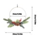 thumbnail image 3 of Xihbxyly Artículos de Clarence Corona Navideña de Metal para Colgar En La Pared, Simulación de Planta, Decoración Festiva, Suministros para Fiestas Navideñas, Regalos de Inauguración de La Casa, 3 of 6
