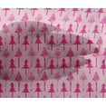 thumbnail image 4 of oneOone Viscose Chiffon Fabric Floral & Flying Swan Block Printed Craft Fabric BTY 42 Inch Wide, 4 of 4