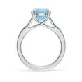 thumbnail image 2 of Angara Natural 2.3 Ct. Aquamarine Solitaire Ring in 14K White Gold for Women (Ring Size: 9.5), 2 of 9
