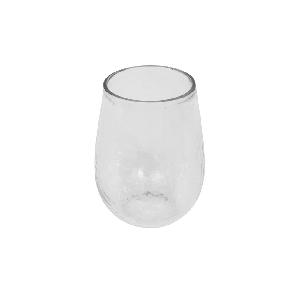 Creative CoOp 14 Ounce Recycled Glass Stemless Wine Glasses Walmart