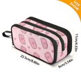 thumbnail image 4 of FORMRS Pencil Case with 3 Compartments School Large Capacity Zipper Pen Pouch Stationery Organizer, Phones and Hearts, 4 of 8