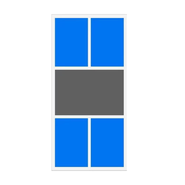 Almencla Mini Pickleball Silent Mat Lightweight Quiet Floor Equipment Non Slip Rubber for