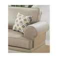 thumbnail image 5 of Poundex Furniture 2 Piece Fabric Sofa Loveseat Set in Beige Color, 5 of 5