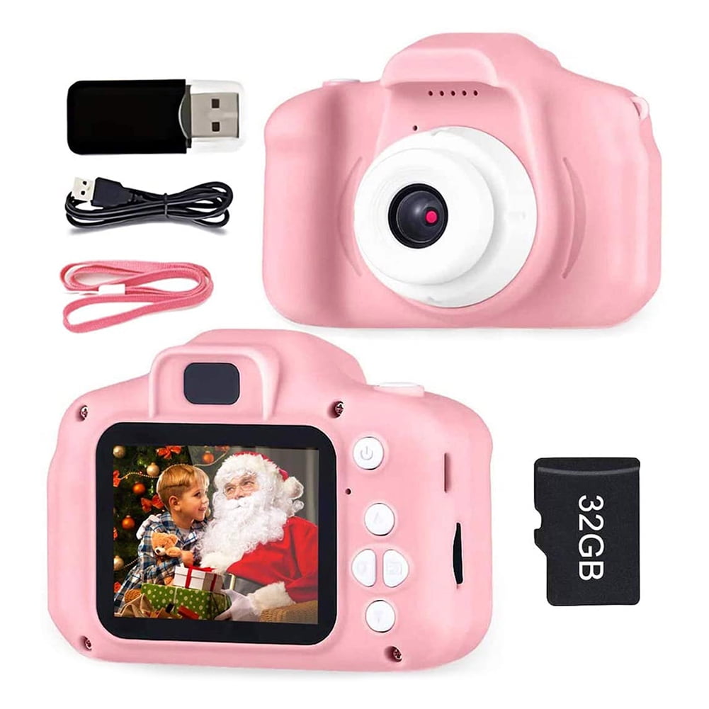 directory Strikt Teleurstelling Kids Camera 1080P HD Digital Video Cameras with 32GB SD Card Mini  Rechargeable Toddler Toys Camera for 3-12 Years Girls Best Gifts for  Kids,Pink - Walmart.com