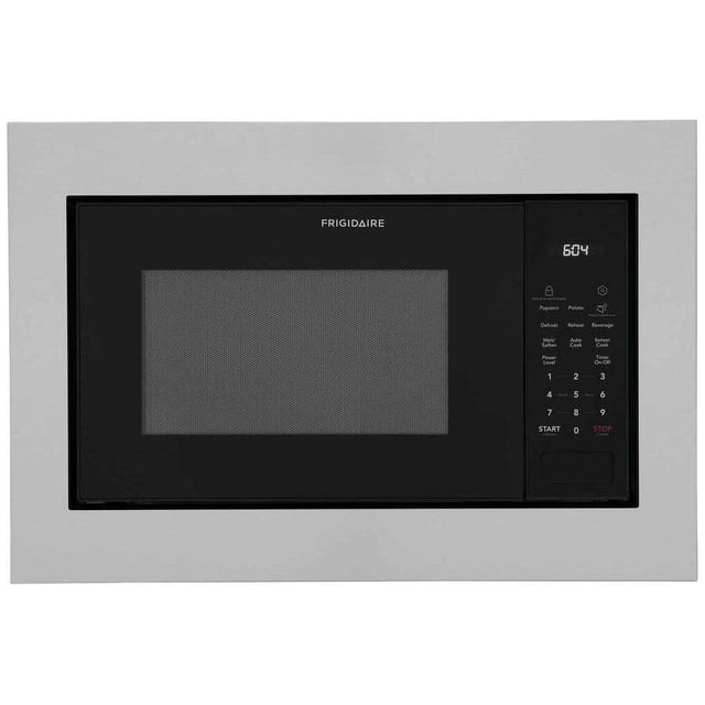 Microondas empotrable Frigidaire de 1.6 pies cúbicos, 21" negro con Sensor