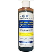 Major Povidone Iodine Topical Antiseptics Solution 8 oz, 2-Pack