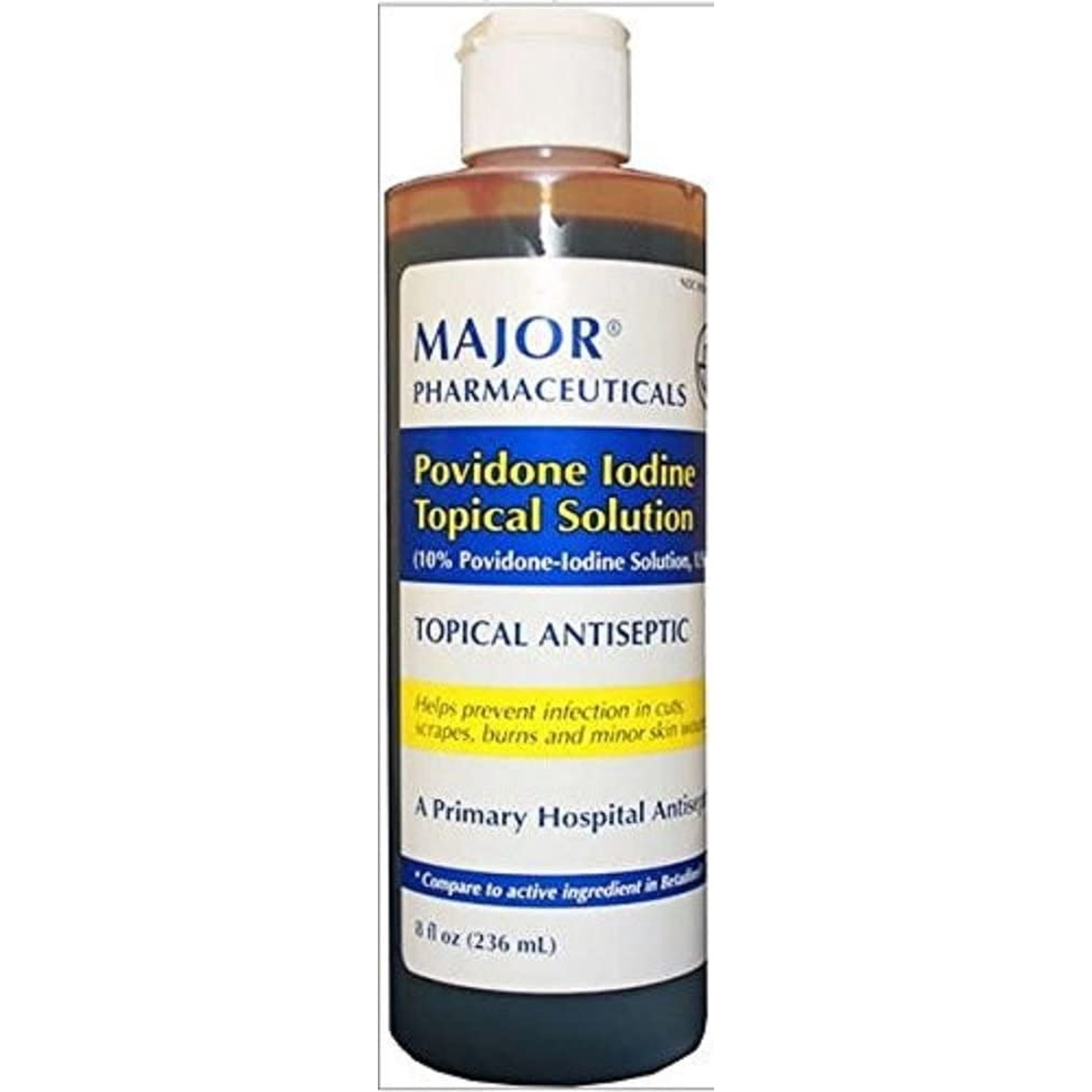 Major Povidone Iodine Topical Antiseptics Solution 8 oz, 2-Pack