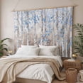 thumbnail image 3 of Blue Brown Forest Tapestry for Bedroom Wall Hanging Tapestry, Modern Oil Painting Art Ceiling Backdrop Tapestries Poster Blanket Wall Decor for Teens Room Living Room Dorm 51" x 59", 3 of 8