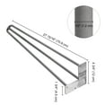 thumbnail image 2 of Yescom 4PCS 28" Hairpin Legs Steel Rod Heavy Duty Furniture Leg Table Coffee Table Home, 2 of 9