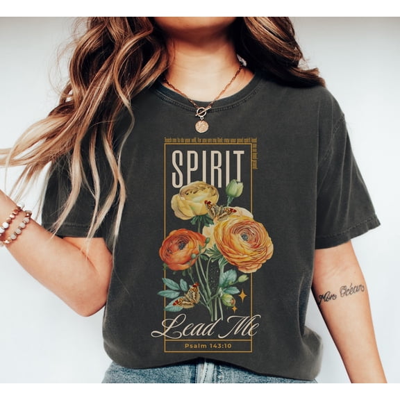 Spirit Lead Me Shirt, Holy Spirit Shirt, Faith TShirt, Spirit Lead Me t Shirt, Christian Shirts for Women, Abide In Me, Christian All Size S-5Xl