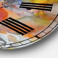 thumbnail image 3 of Designart Large Orange Analog Round Contemporary/Modern Wall Clocks, CLM25291-C23, 3 of 3