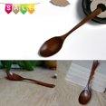 thumbnail image 5 of Lot Wooden Spoon Bamboo Kitchen Cooking Utensil Tool Soup Teaspoon Catering, 5 of 5