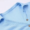 thumbnail image 6 of GEWSEY Long Sleeve Tops for Women 2025 Button Down Shirts Women Oxford Shirt Cotton Dress Shirts Collared Free Blouse Tops (Sky Blue, XXL), 6 of 9