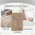 thumbnail image 2 of MOONMISS Chenille Upholstered Modern Modular L-shaped Sectional Compression Sofa with 3 Pillows-Khaki, 2 of 5