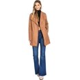 thumbnail image 2 of Haute Monde Women's Faux Suede Wrap Trench Coat (Small, Cognac), 2 of 4