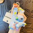thumbnail image 4 of LLavero de unicornio de dibujos animados Kawaii, colgante de muñecas lindas, llavero de coche, artículos de calidad, mochila, adornos, joyería, regalos para amigos, nuevo, 4 of 4